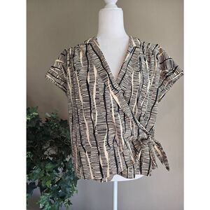 Nine West Wrap Top Sz XL
